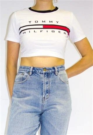 tommy hilfiger crop top 90s